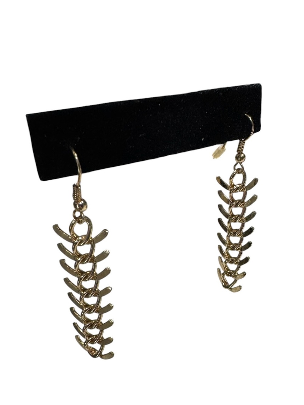 Mika Gold-Tone Layered Necklace with Iridescent Green Stones & Matching Earrings - Picture 5 of 7